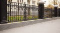 Ограда из гранита Viscount White (Висконт Вайт)