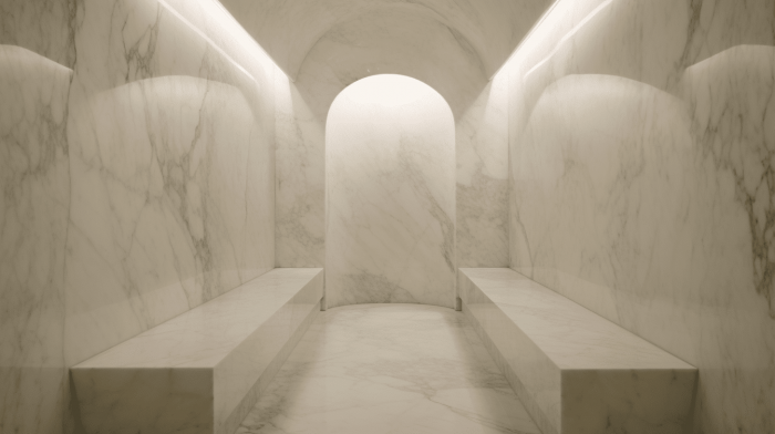 Хаммам из мрамора Bianco Carrara (Бьянко Каррара)